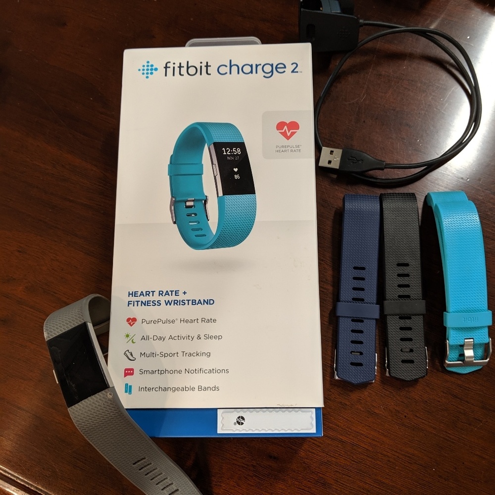Fitbit charge 2 with 4 bands